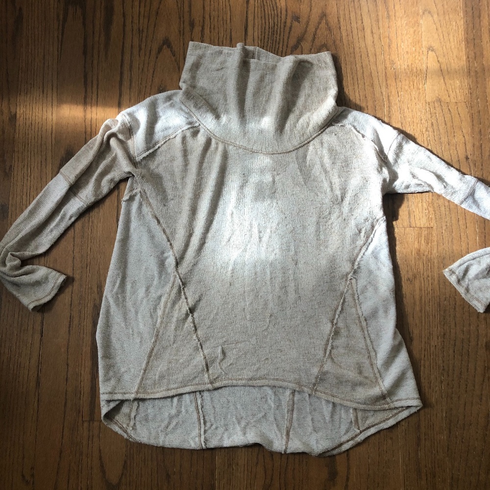 Free People We The Free Cowl Neck Sweater Large